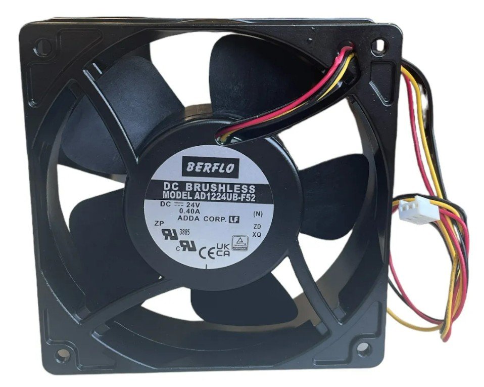 [Imagem VENTILADOR 120X120X38 24V 0.40A AD1224UBF52 BERFLO]
