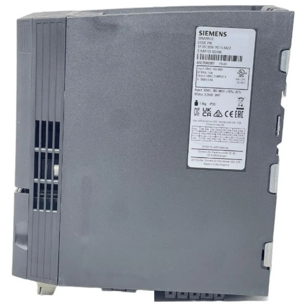 INVERSOR DE FREQUÊNCIA TRIFÁSICO 1,1KW 3,1A 380/480V 47/63HZ PROFINET-PN SINAMICS G120C 6SL32101KE132UF2 SIEMENS acionamentos-inversor-de-frequencia-6SL32101KE132UF2 (5).png