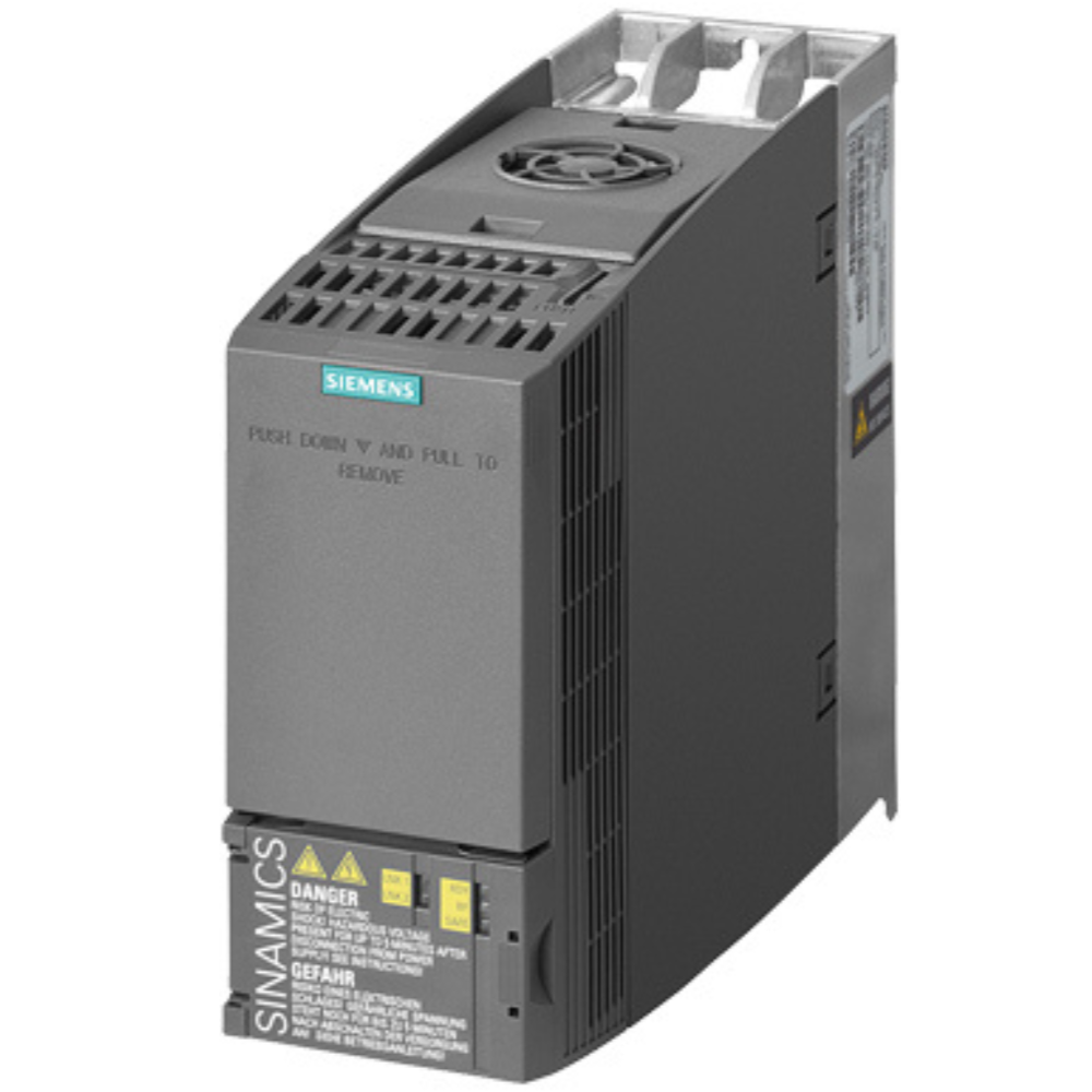 [Imagem INVERSOR DE FREQUÊNCIA TRIFÁSICO 2,2KW 5,6A 380/480V 47/63HZ 6SL32101KE158AP2 SIEMENS]