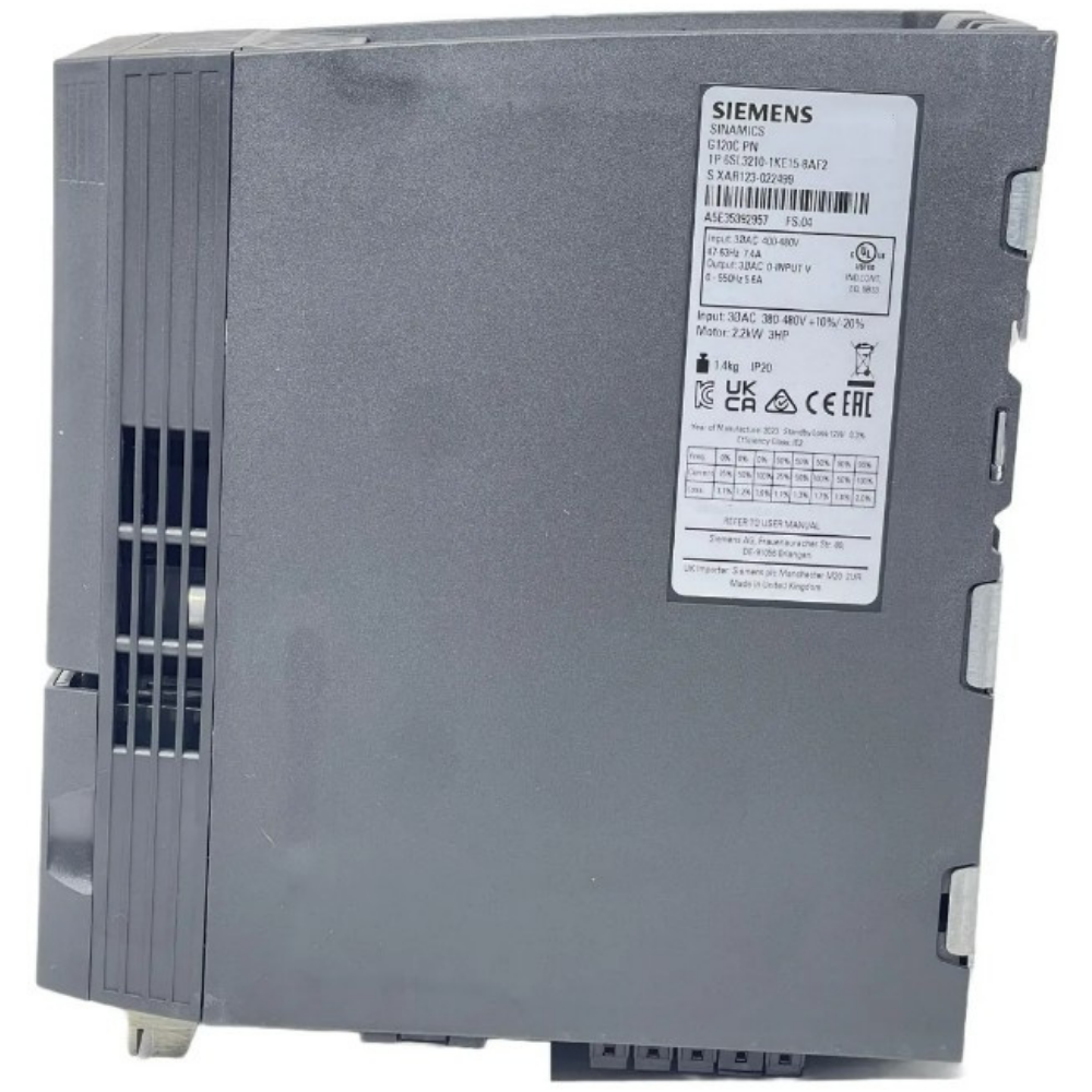 INVERSOR DE FREQUÊNCIA TRIFÁSICO 3KW 7,3A 380/480V 47/63HZ 6SL32101KE175UP1 SIEMENS acionamentos-inversor-de-frequencia-6SL32101KE175UP1 (5).png