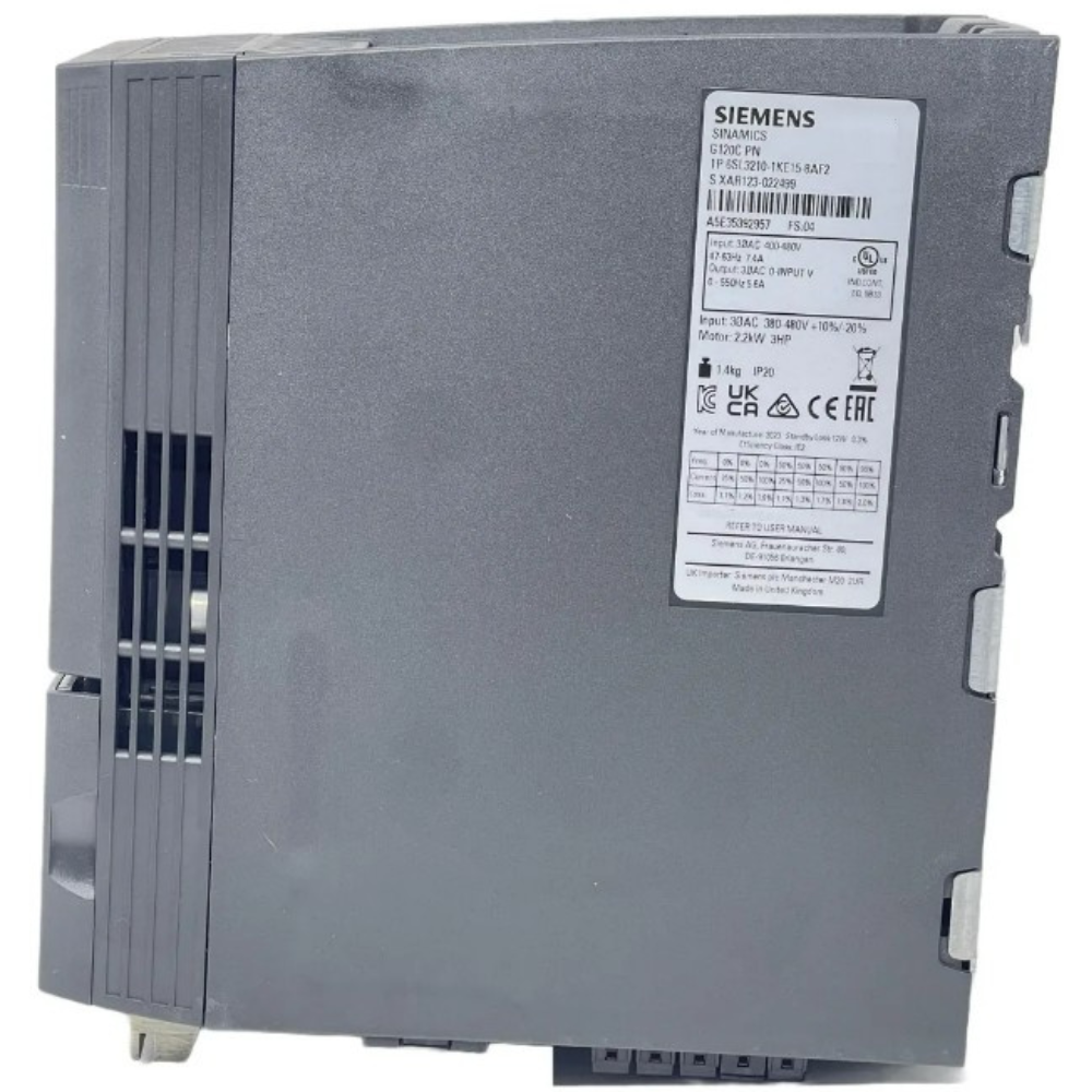 INVERSOR DE FREQUÊNCIA TRIFÁSICO 4KW 8,8A 380/480V 47/63HZ 6SL32101KE188UP1 SIEMENS acionamentos-inversor-de-frequencia-6SL32101KE188UP1 (5).png