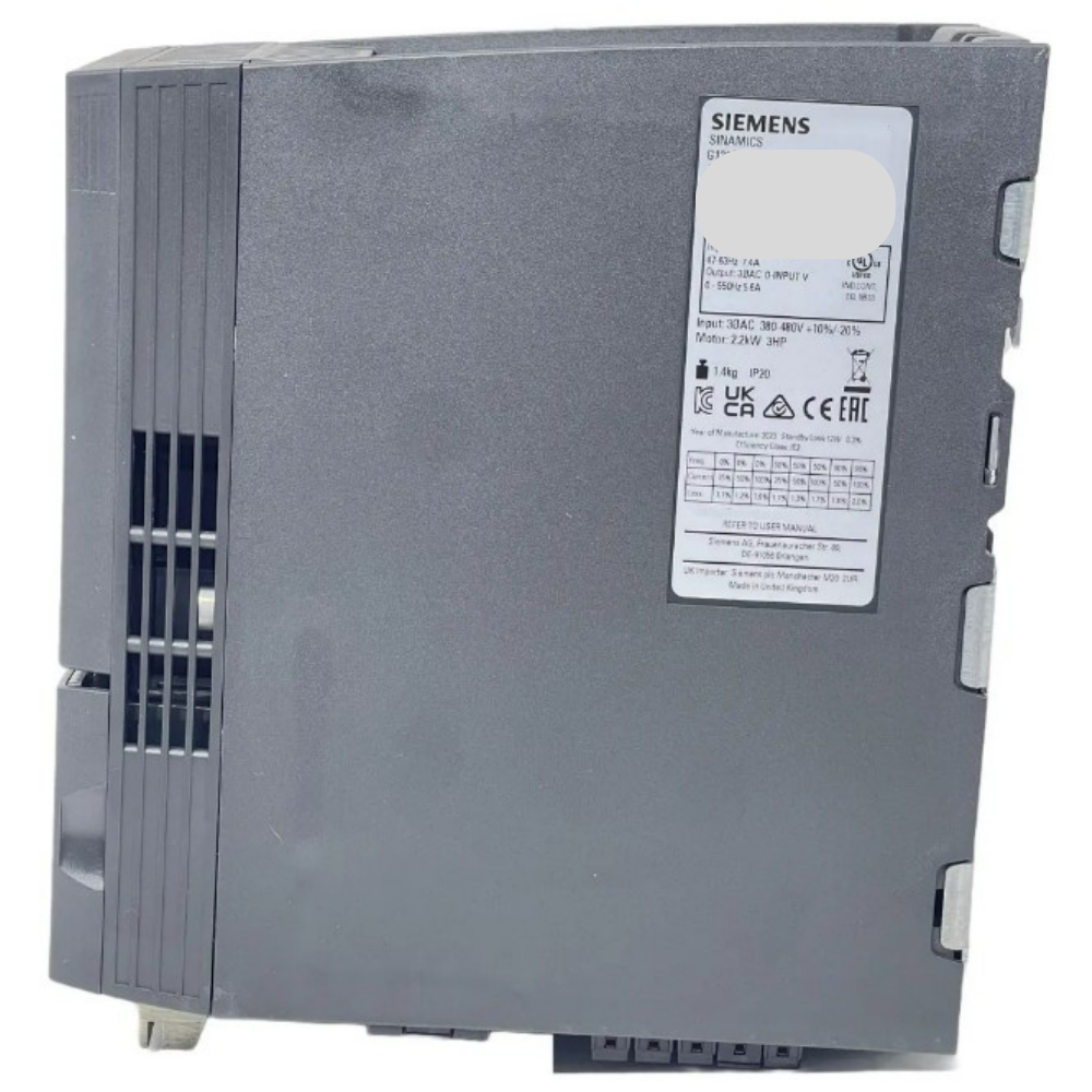 INVERSOR DE FREQUÊNCIA TRIFÁSICO 5,5KW 12,5A 380/480V 47/63HZ PROFINET-PN SINAMICS G120C 6SL32101KE213UF1 SIEMENS acionamentos-inversor-de-frequencia-6SL32101KE213UF1 (5).png