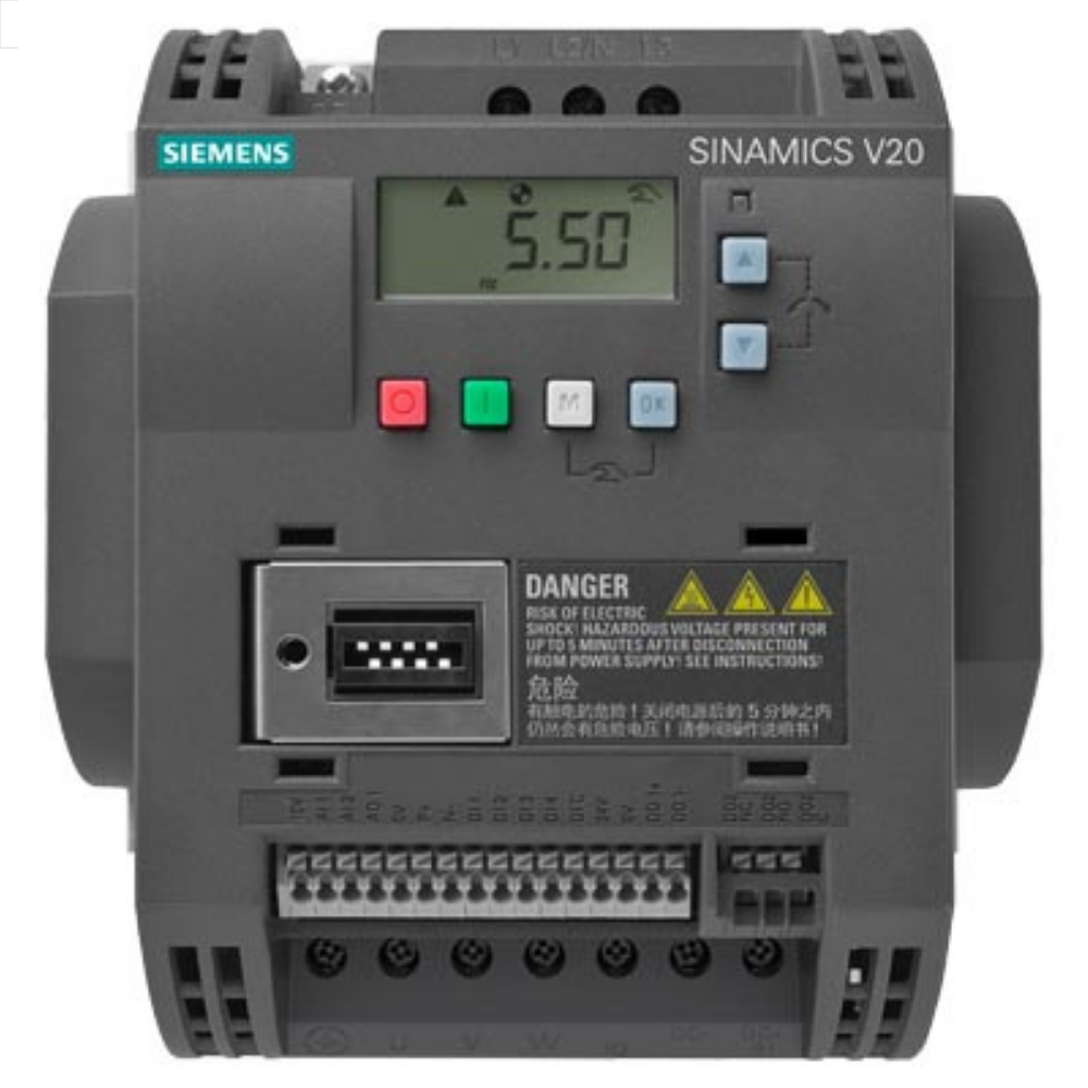 [Imagem INVERSOR DE FREQUÊNCIA TRIFÁSICO 4KW 8,8A 380/480V 47/63HZ 6SL32105BE240UV0 SIEMENS]