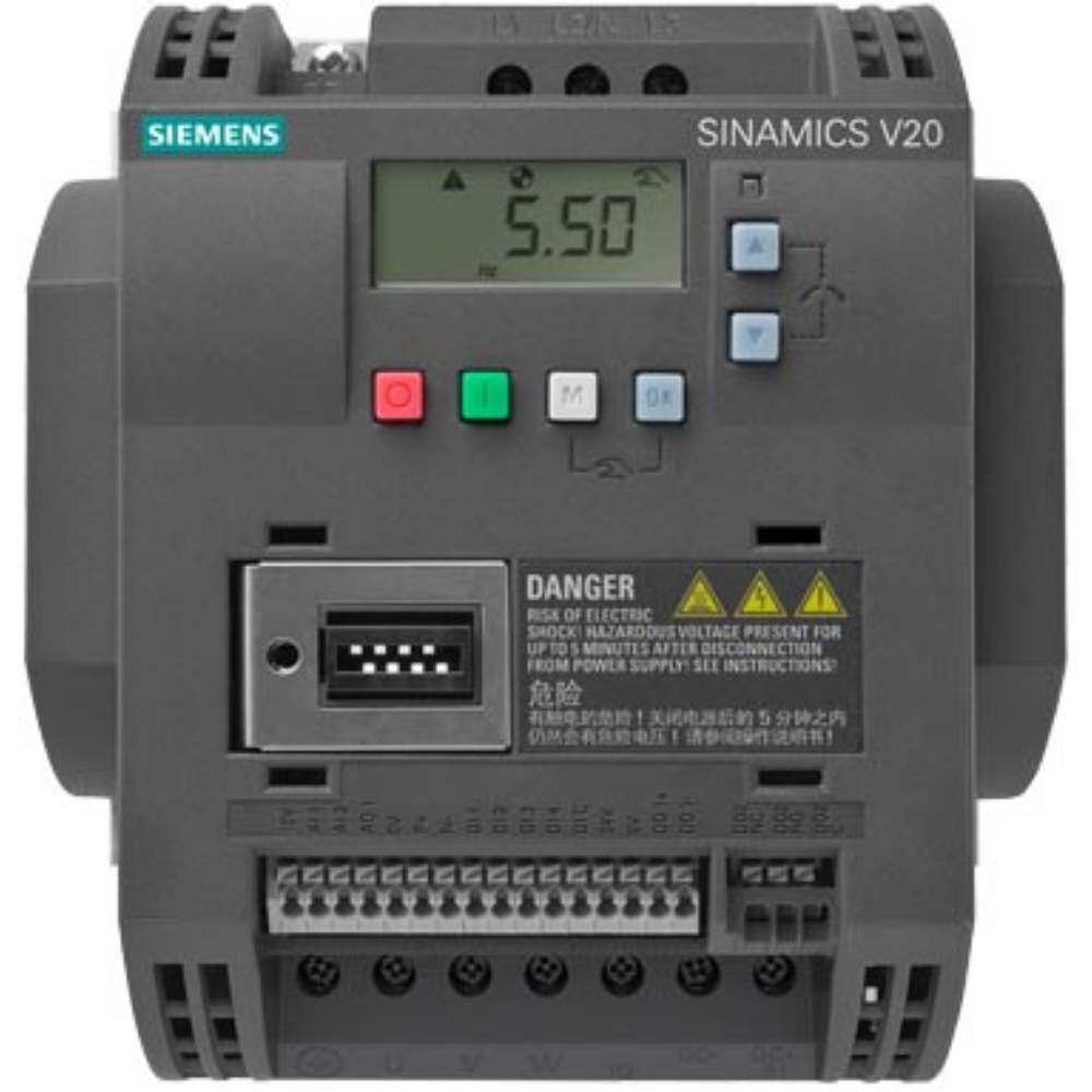 [Imagem INVERSOR DE FREQUÊNCIA TRIFÁSICO 5,5KW 12,5A 380/480V 47/63HZ 6SL32105BE255UV0 SIEMENS]