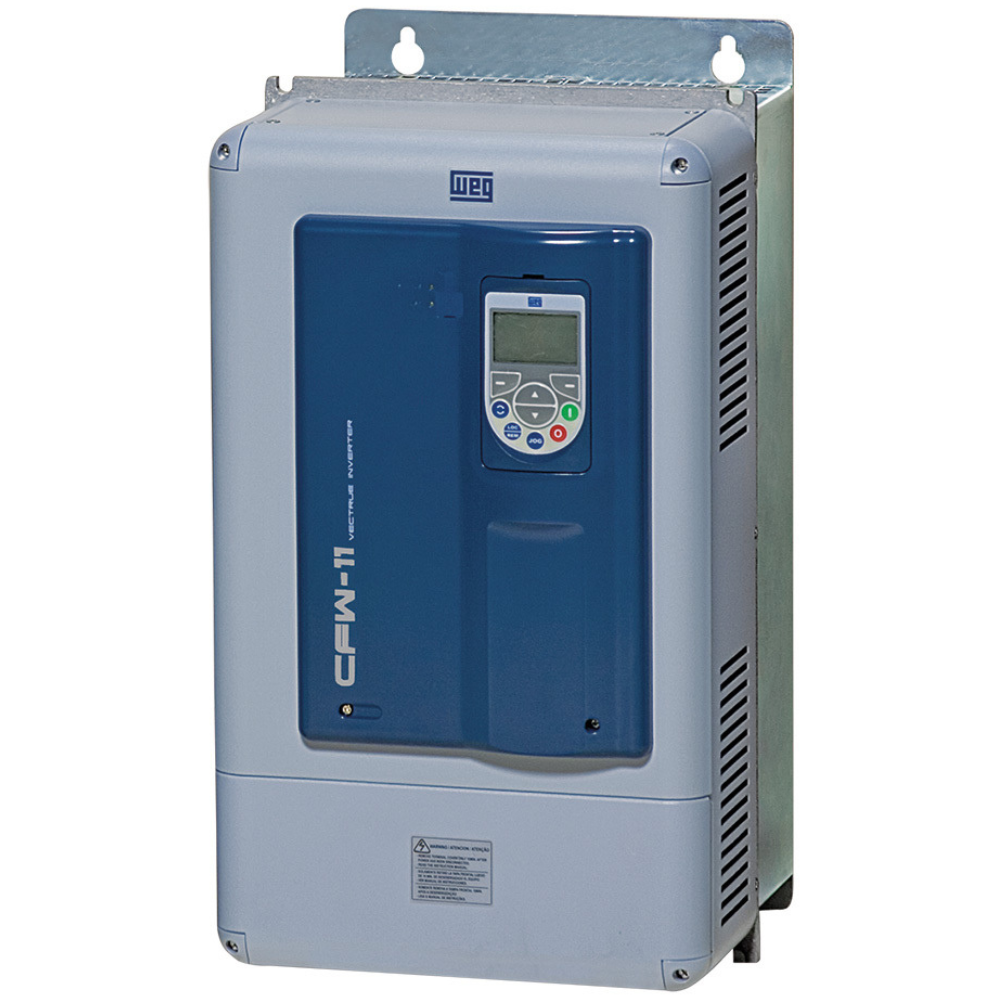 [Imagem INVERSOR DE FREQUÊNCIA TRIFÁSICO 30KW 61A 380/480V 50/60HZ 10193867 CFW110070T4SZ WEG]