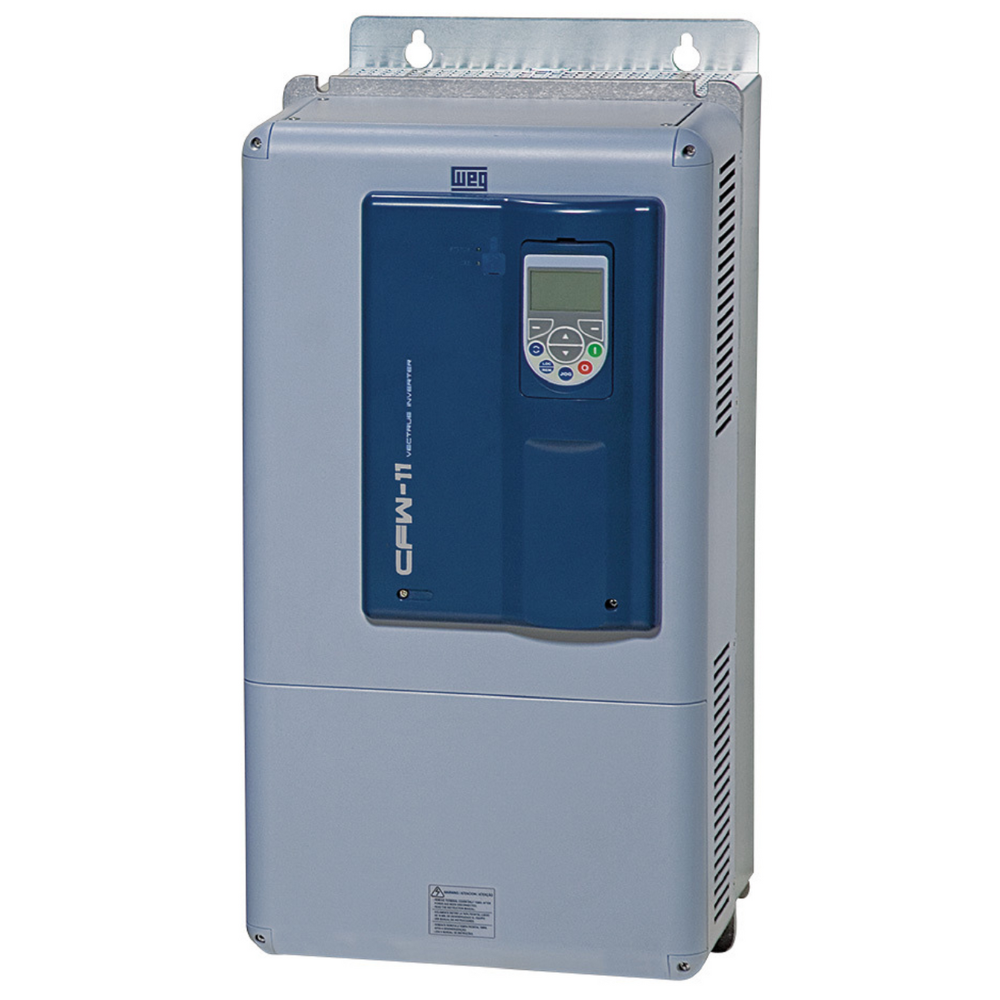 [Imagem INVERSOR DE FREQUÊNCIA TRIFÁSICO 125CV 180A 380V 10858767 CFW110180T4ODBZ WEG]