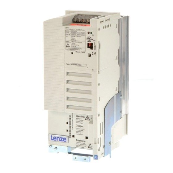 [Imagem INVERSOR DE FREQUÊNCIA TRIFÁSICO 5,5KW 16,8A/13,4A 400/500V 50/60HZ E82EV5524C200 LENZE]