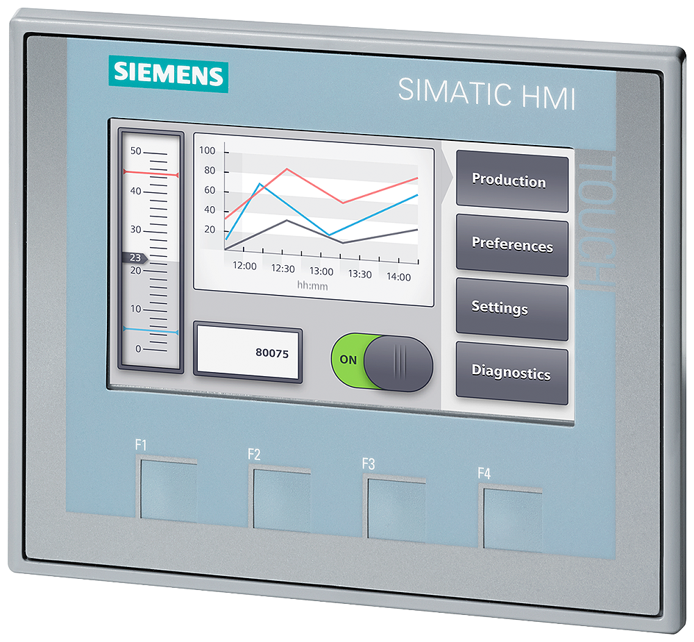 [Imagem INTERFACE HMI BASICO TOUCH 4" 6AG11232DB032AX0 SIEMENS]
