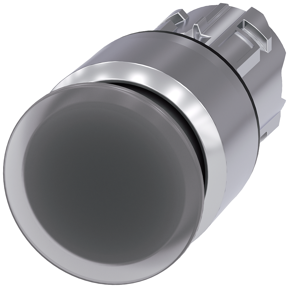 BOTÃO LUMINOSO EM FORMA DE COGUMELO 22 MM REDONDO METAL DE ALTO BRILHO T 3SU10511AA700AA0-ZY19 SIEMENS