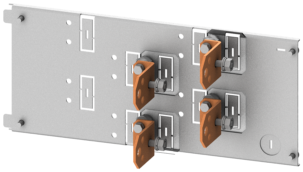 LIGAÇÃO POR CABO 3VA12 (250A) A: 200MM MONTAGEM FIXA BASE PLUG-IN 8PQ60008BA14 SIEMENS