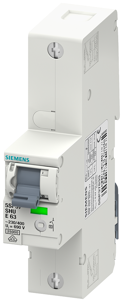 DISJUNTOR PRINCIPAL SELETIVO (SHU) 1 POLO E16A 230/400 V 5SP37163 SIEMENS