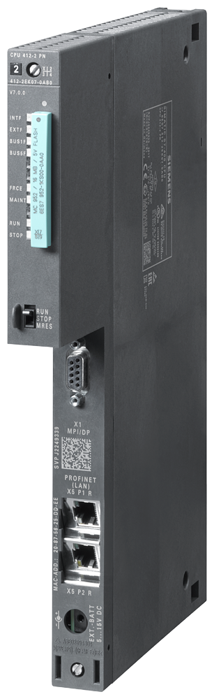 [Imagem CPU412-2 PN 1MB DE MEMÓRIA DE PROCESSAMENTO 6ES74122EK070AB0 SIEMENS]