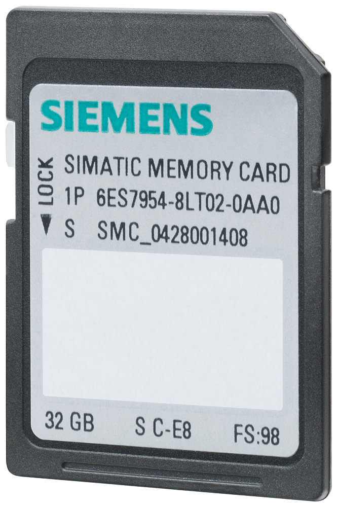 SIMATIC S7 MEMORY CARD 32 GB FOR S7-1X00 CPU 6ES79548LT040AA0 SIEMENS