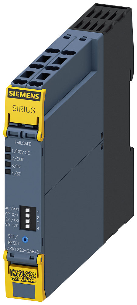 [Imagem do produto RELÉ SEGURANÇA PROTEÇÃO 24VCC 3SK12202AB40 SIEMENS]
