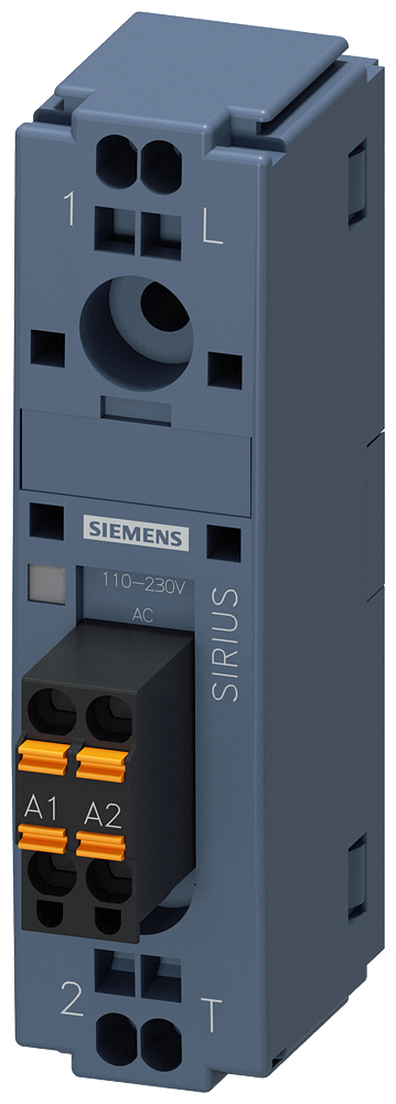 RELÉ SEMICONDUTOR DE 1 POLO 22,5 MM 50 A 48-460V 110-230 V CA CONEXÃO DE 3RF31502AA24 SIEMENS