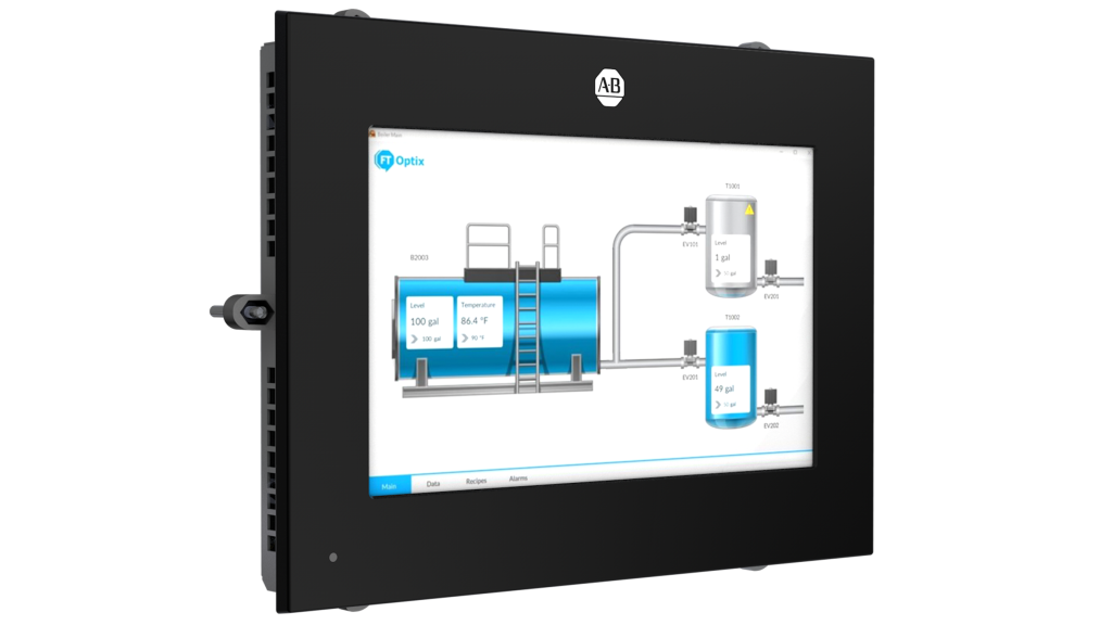 [Imagem do produto OPTIXPANEL 2800 TERMINAIS PADRÃO OPTIXPANEL ALUMÍNIO TELA DE 12,0"   2800S120DSN1S ROCKWELL ALLEN BRADLEY]