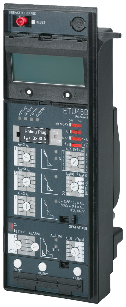 DISPARADOR DE SOBRECORRENTE ETU76B RELEASE ETU 1 PROTEÇÃO LSIN AJUSTÁVEL D 3WL93176AA000AA1 SIEMENS
