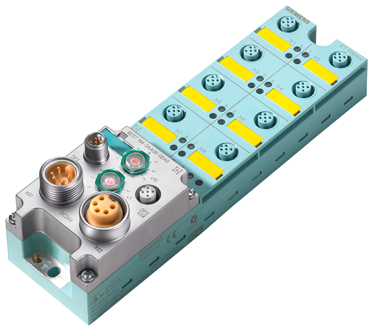 [Imagem do produto ET 200ECO: 4/8 DI F, 8X M12 6ES71483FA000XB0 SIEMENS]