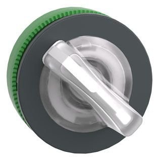 [Imagem CABEÇOTE PARA CHAVE SELETORA LUMINOSA FACEADA Ø30MM PLÁSTICO 2 POSIÇÕES RETORNO POR MOLA BRANCO ZB5FK1413 SCHNEIDER]