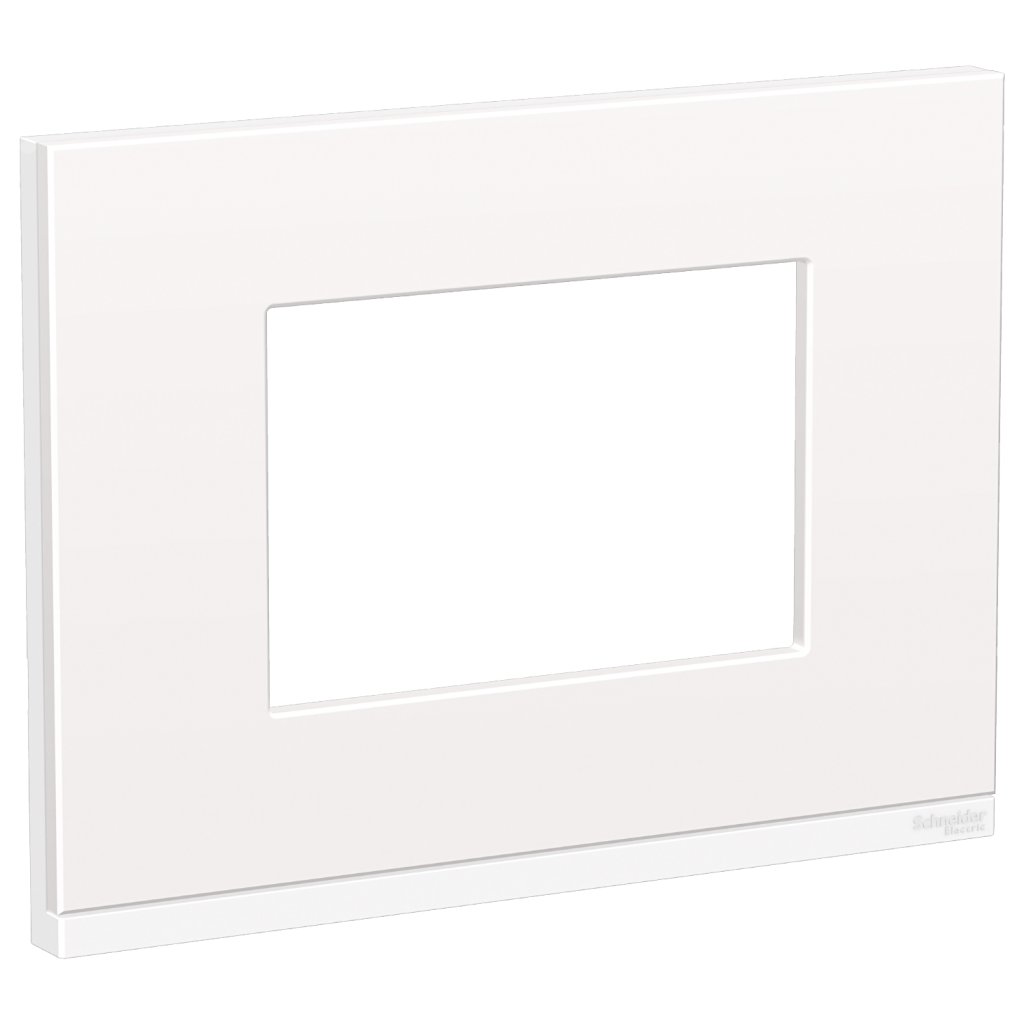 [Imagem PLACA+SUPORTE 4X2 3 POSTOS CLASS BR / WHITE FENIX HORIZONTAL S73410386H9 SCHNEIDER]