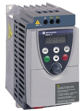 [Imagem INVERSOR  DE FREQUÊNCIA MONOFÁSICO 0.75KW 1.4A 200/240V 50/60HZ ATV11 ATV11HU18M2A SCHNEIDER]