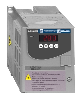 [Imagem INVERSOR DE FREQUÊNCIA TRIFÁSICO 2,2KW 400/460V 50/60HZ ATV28HU41N4 SCHNEIDER]