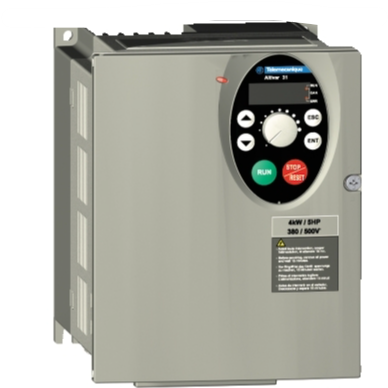 [Imagem INVERSOR DE FREQUÊNCIA TRIFÁSICO 4KW 9,5A 380/500V 50/60HZ ATV31HU40N4A SCHNEIDER]