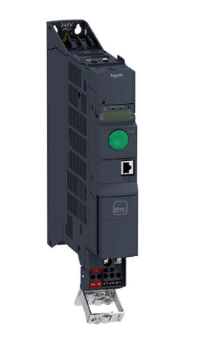 [Imagem INVERSOR  DE FREQUÊNCIA MONOFÁSICO 0.55KW 3.7A 200/240V 50/60HZ ATV320U06M2B SCHNEIDER]