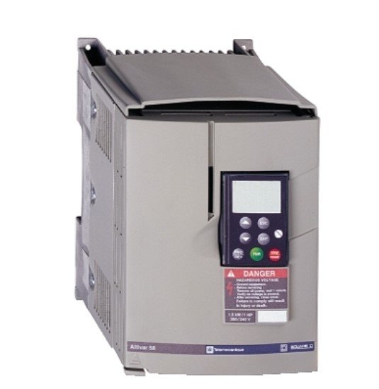 [Imagem INVERSOR DE FREQUÊNCIA TRIFÁSICO 11KW 24.2A 380/500V 50/60HZ ATV58HD16N4 SCHNEIDER]