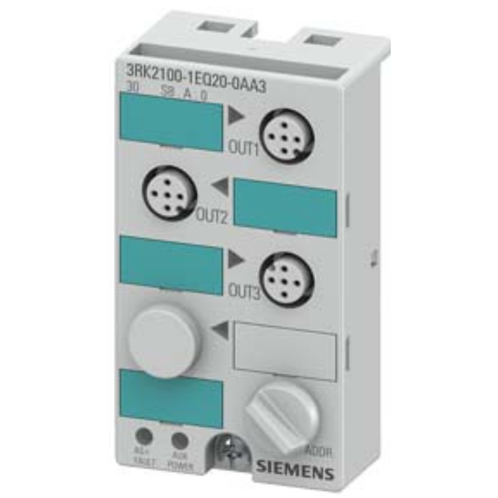 [Imagem MÓDULO INTERFACE 3 SAÍDAS 24V 3RK21001EQ200AA3 SIEMENS]
