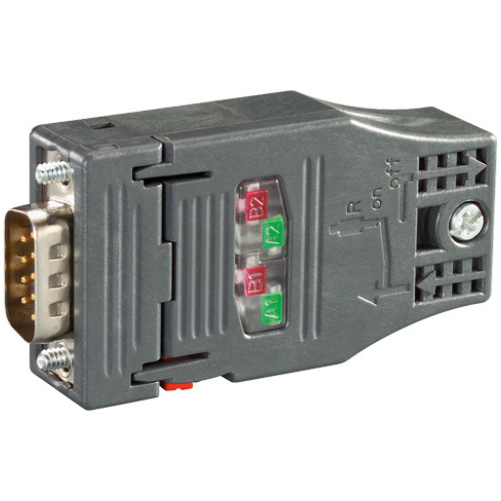 [Imagem CONECTOR RS 485 PROFIBUS FASTCONNECT SAÍDA CABO AXIAL 180 GRAUS FC 6GK15000FC10 SIEMENS]