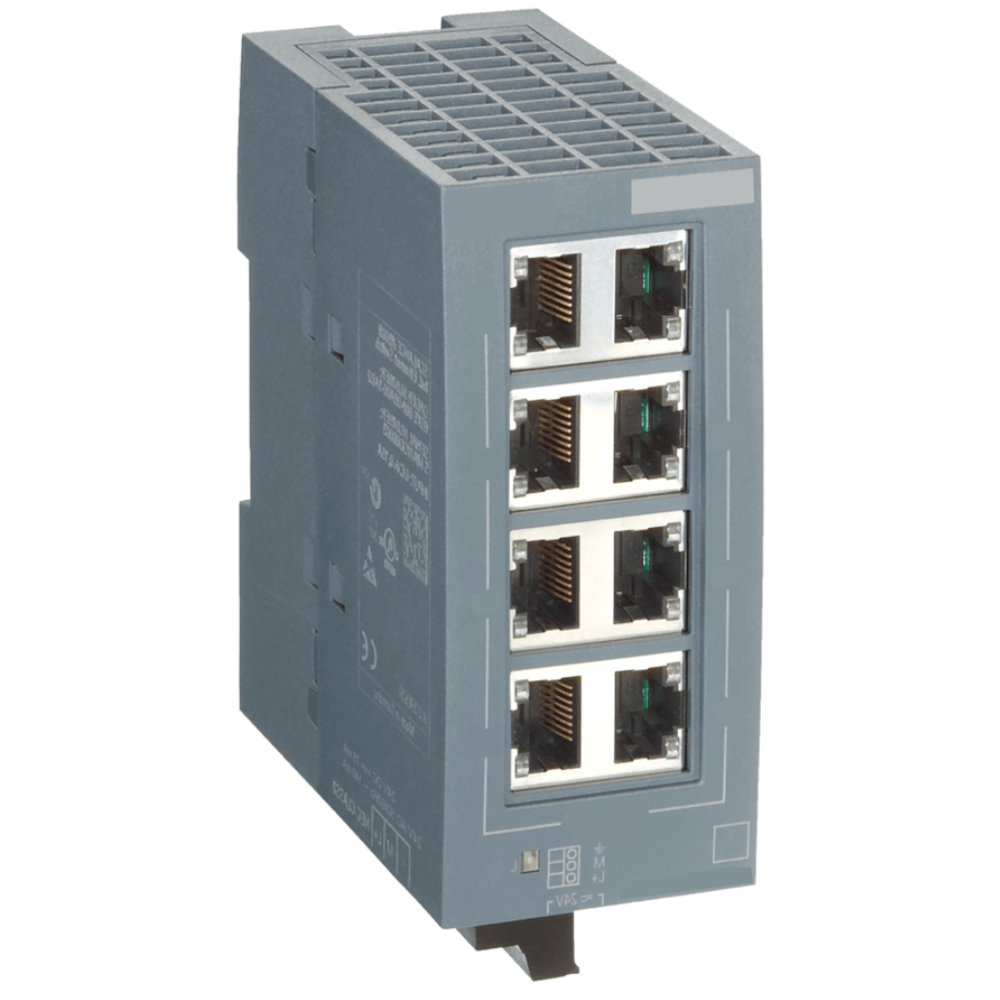 MÓDULO COMUNICAÇÃO INDUSTRIAL SCALANCE XB008 8 PORTAS ETHERNET 24V CA CC 6GK50080BA101AB2 SIEMENS automacao-acessorios-6GK50080BA101AB2 (2).png