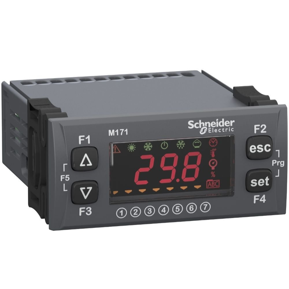 [Imagem CONTROLADOR LÓGICO PROGRAMÁVEL COM DISPLAY MODBUS 6 ENTRADAS E SAÍDAS DIGITAIS 24VDC TM171OFM22R SCHNEIDER]