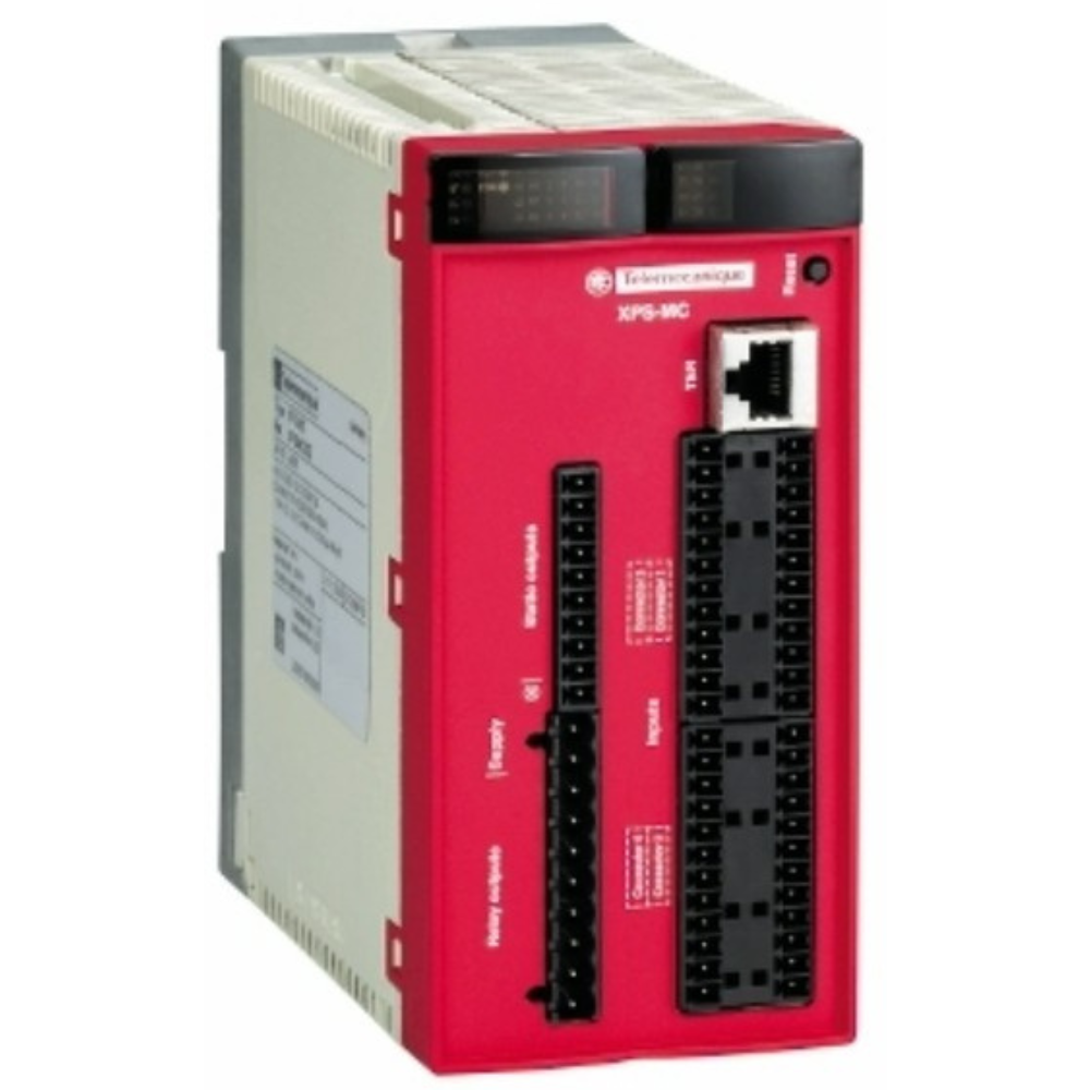 [Imagem CONTROLADOR SEGURANÇA CONFIGURÁVEL 32E 46 LEDS 24VCC IP20 XPSMC32Z SCHNEIDER]