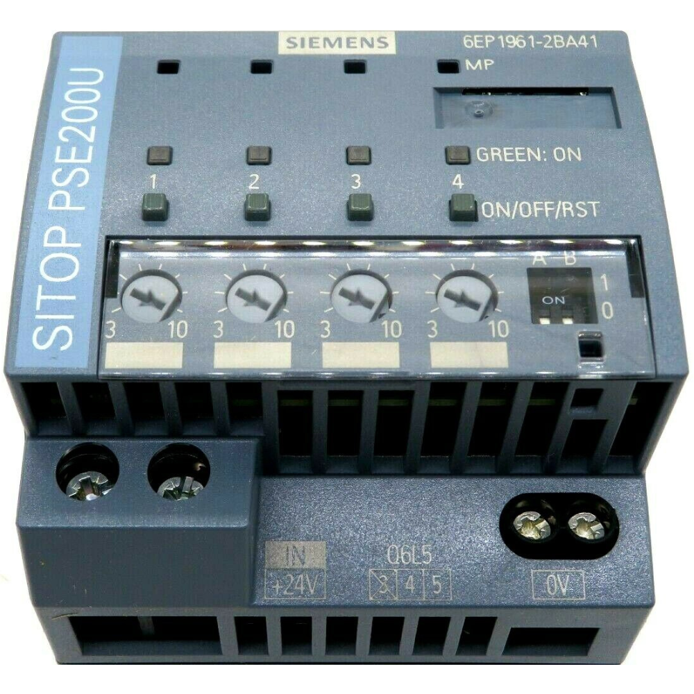 MÓDULO SELECTIVIDADE ENTRADA 4 CANAIS 24VCC/40A SAÍDA 24VCC/4X10A SITOP PSE200U 6EP19612BA41 SIEMENS automacao-fonte-6EP19612BA41 (4).png