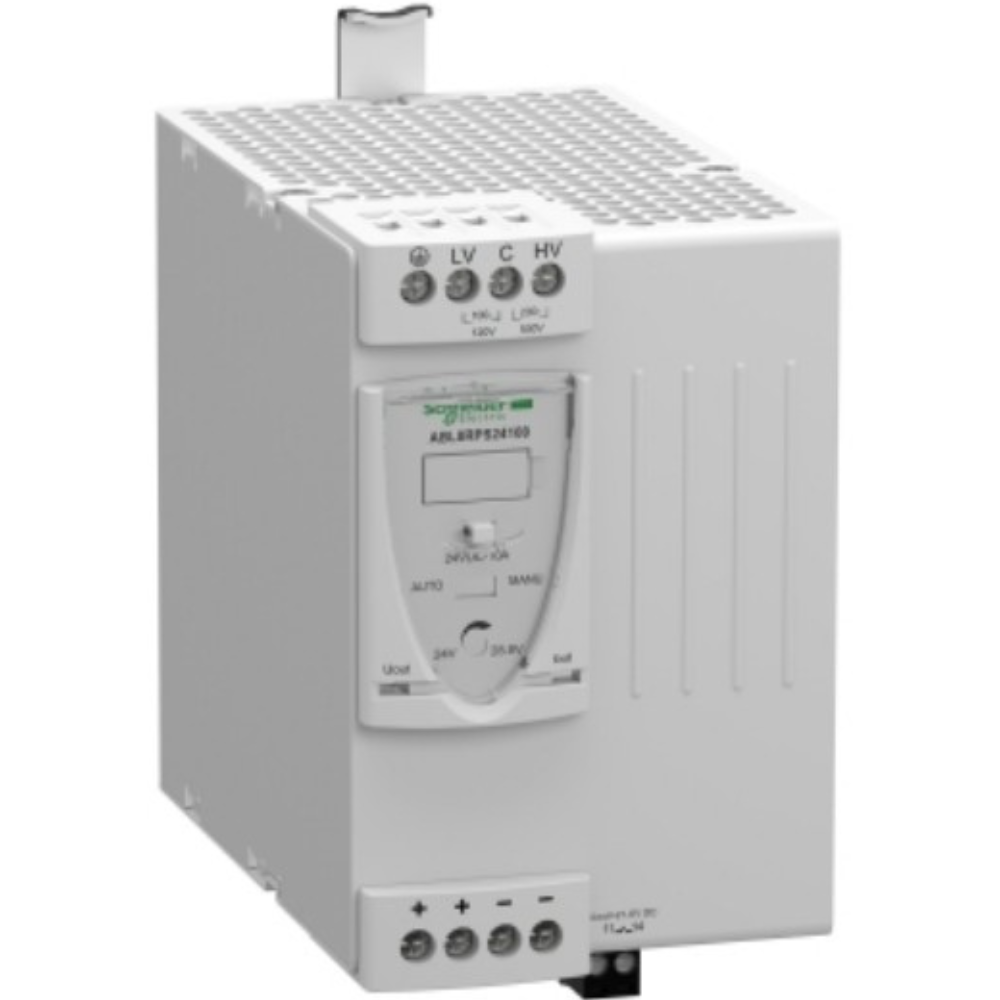 [Imagem FONTE DE ALIMENTAÇÃO CHAVEADA MONOFÁSICO/BIFÁSICA 240W 10A 24VCC ABL8RPS24100 SCHNEIDER]