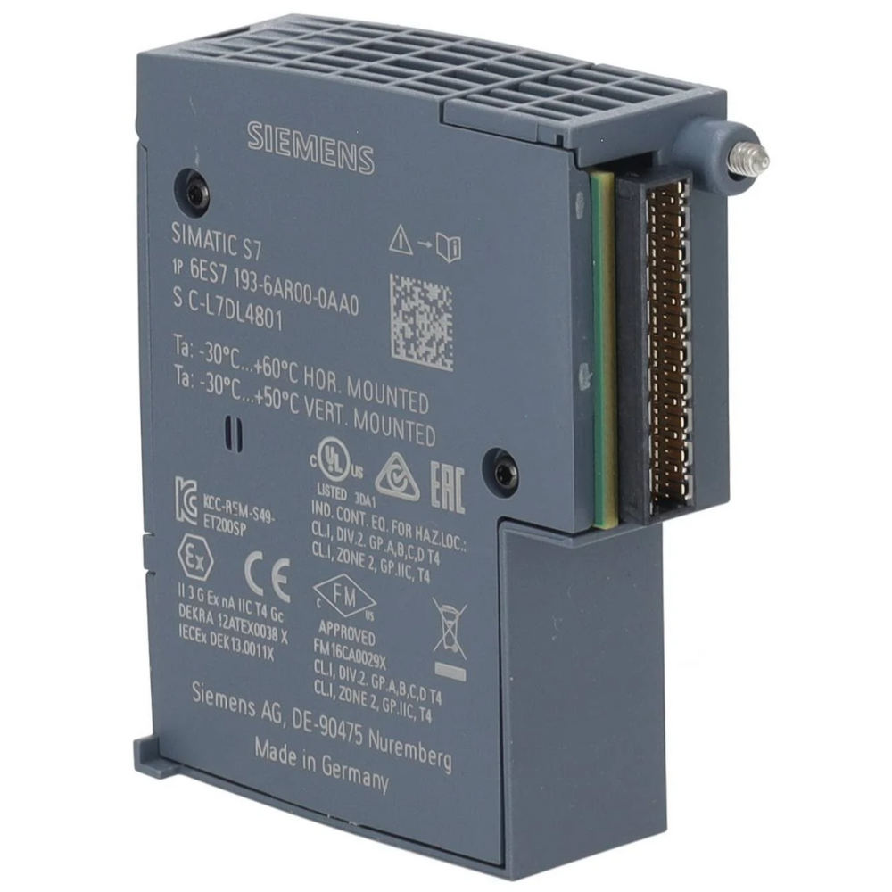 MÓDULO ADAPTADOR PROFINET BA 2XRJ45 SIMATIC ET 200SP 6ES71936AR000AA0 SIEMENS automacao-modulo-6ES71936AR000AA0 (4).png