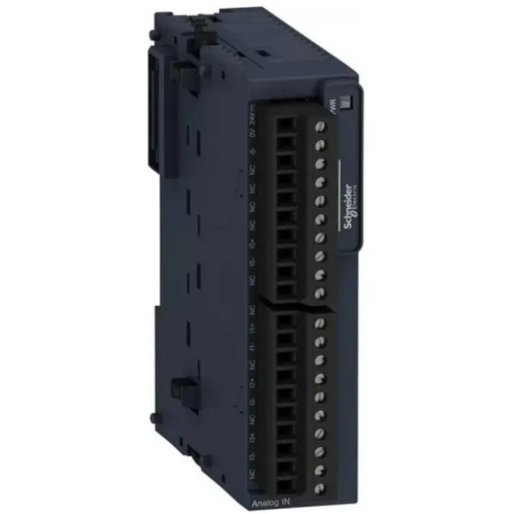 [Imagem MÓDULO ENTRADA ANALÓGICA 4E 12 BITS 24VCC IP20 TM3AI4 SCHNEIDER]