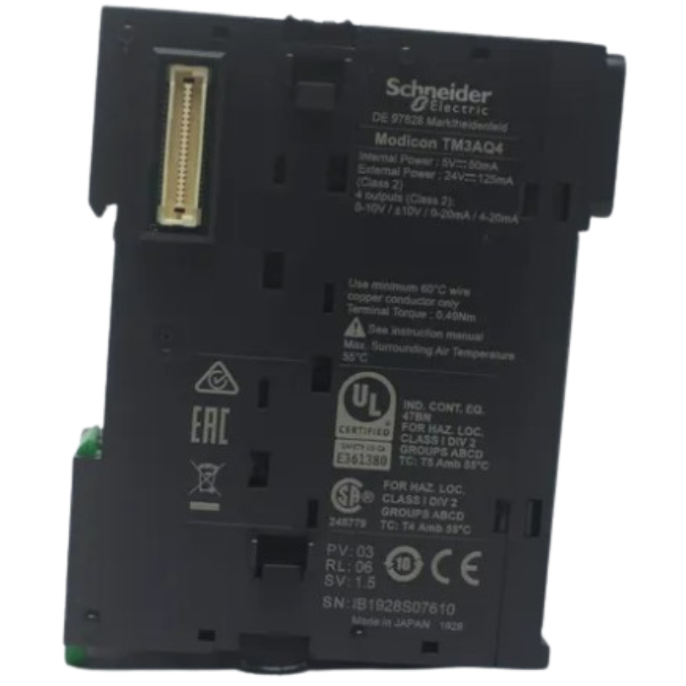 MÓDULO SAÍDA ANALÓGICA 4S 12 BITS 24VCC IP20 TM3AQ4 SCHNEIDER automacao-modulo-TM3AQ4 (5).png