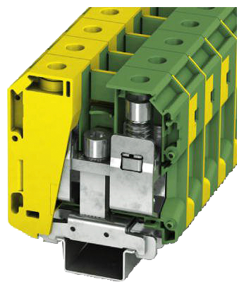 TERMINAL TERMINAIS COM PARAFUSO TERMINAL PE/PEN 50 MM² VERDE-AMARELO 8WH10000CP07 SIEMENS