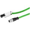 [Imagem CABO P/ ETHERNET IND. M12-180G/RJ45-145 6XV18715TN10 SIEMENS]