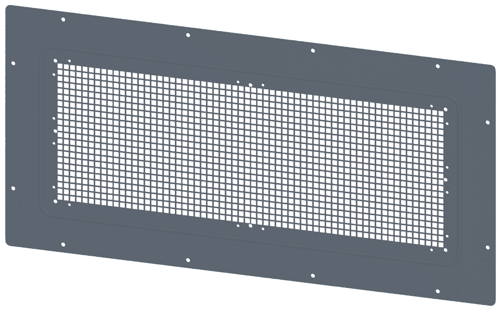 TETO COM ABERTURAS DE VENTILAÇÃO IP20 L: 800 MM P: 400 MM GALVA 8MF10842UD200A SIEMENS