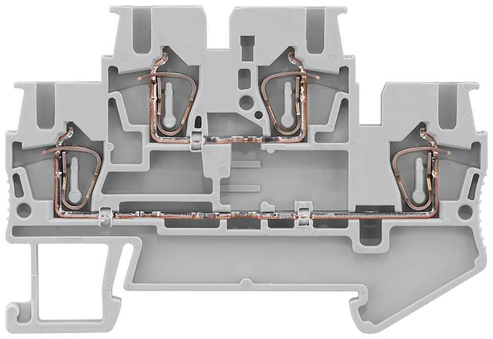 [Imagem TERMINAL DE FILEIRA DUPLA CONEXÃO DE POTENCIAL, COM CONEXÃO DE MOLA TENSORA 8WH20250AF00 SIEMENS]