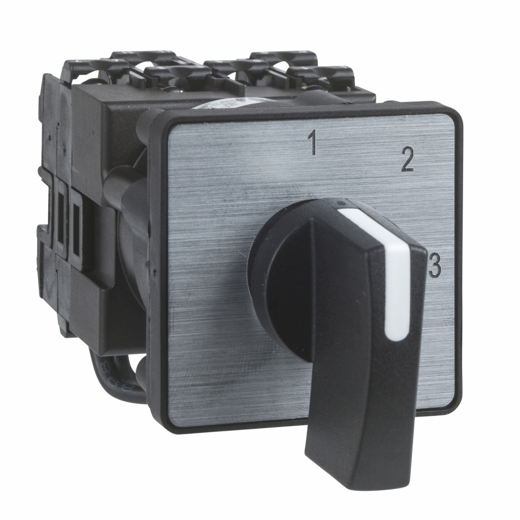 [Imagem COMUTADOR ROTATIVO INV S POS DIAM 2 POLOS K1D012ULH SCHNEIDER]
