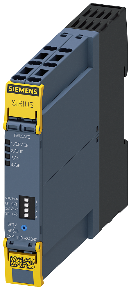 [Imagem do produto CHAVEADOR DE SEGURANÇA SIRIUS EQUIPAMENTO DE BASE ADVANCED LINHA 1 LIBERAÇÃO  3SK11202AB40 SIEMENS]