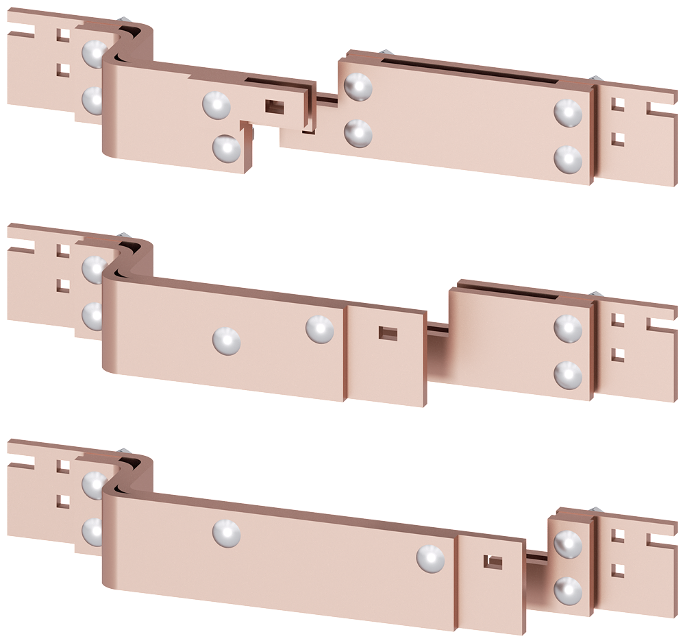 COBRE BARRAMENTO ACOPLAMENTO L 30X10MM ATÉ 1000 A L: 600MM 8LK60354AA01 SIEMENS