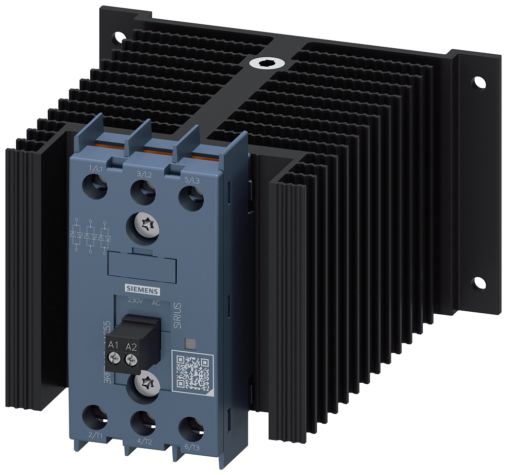 CONTATOR A SEMICONDUTOR DE 3 POLOS AC-1/40 A/40 °C 48-600 V / 230 V CA TERM 3RF34401AC55 SIEMENS
