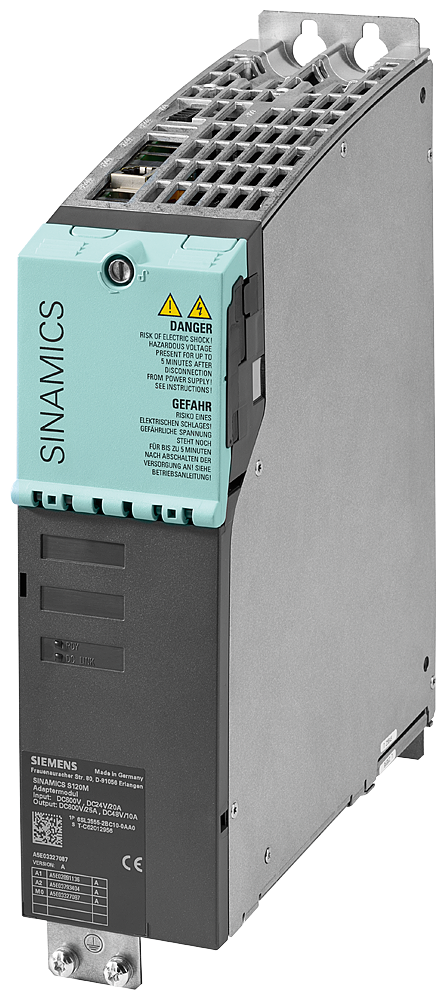 [Imagem do produto SINAMICS S120M ADAPTADOR MÓDULO 600 TAMANHO DO QUADRO ENTRADA COMPACTA DC 600V 6SL35552BC100AA0 SIEMENS]