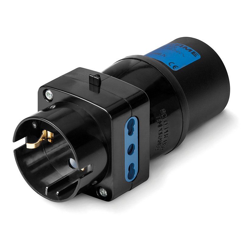 [Imagem do produto ADAPTADOR IEC309 3-WAY PRETO 610.388.N SCAME]