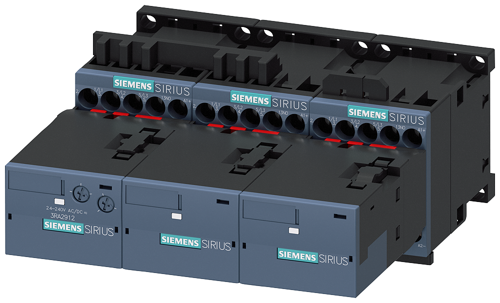 COMBINAÇÃO ESTRELA-TRIÂNGULO AC3 5,5KW/400V 24V CC 3POL. S00 3RA24158XF311BB4 SIEMENS